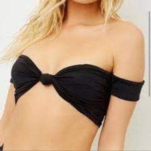 Frankie's Bikinis Monica Eco Top in Black